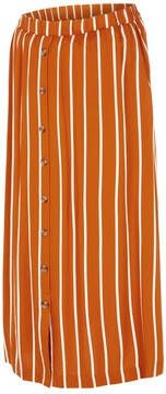 MAMALICIOUS gestreepte zwangerschapsrok Sinem oranje/wit