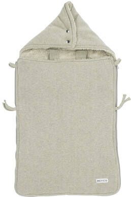 MEYCO Voetenzak Mini Knit Basic Sand Melange 40x82 cm