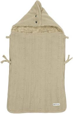 MEYCO Voetenzak Mini Knopen Sand 40x82 cm
