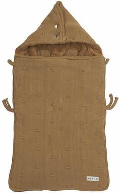MEYCO Voetenzak Mini Knots Toffee 40x82 cm