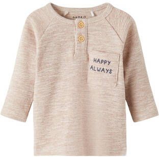 name it Nbmorm Kokosnoot Shell Lange Mouw Shirt