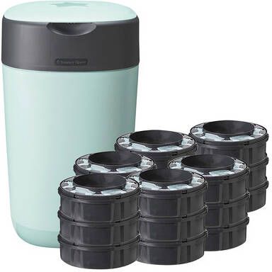 Tommee Tippee Twist & Click Advanced luieremmer incl. 18 cassettes groen