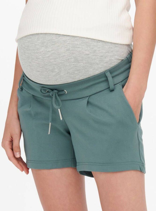 ONLY MATERNITY regular fit korte zwangerschapsbroek OLMPOPTRAS groen