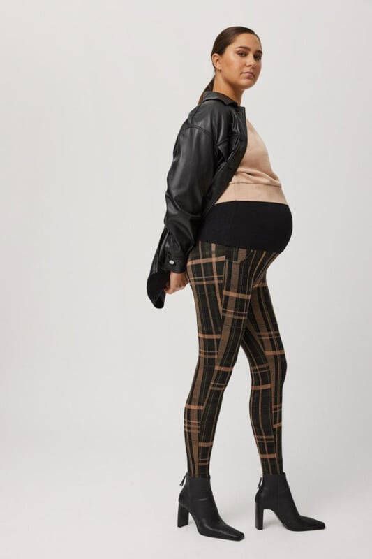 Ysabel Mora Legging zwangerschap fashion | geruit | ym