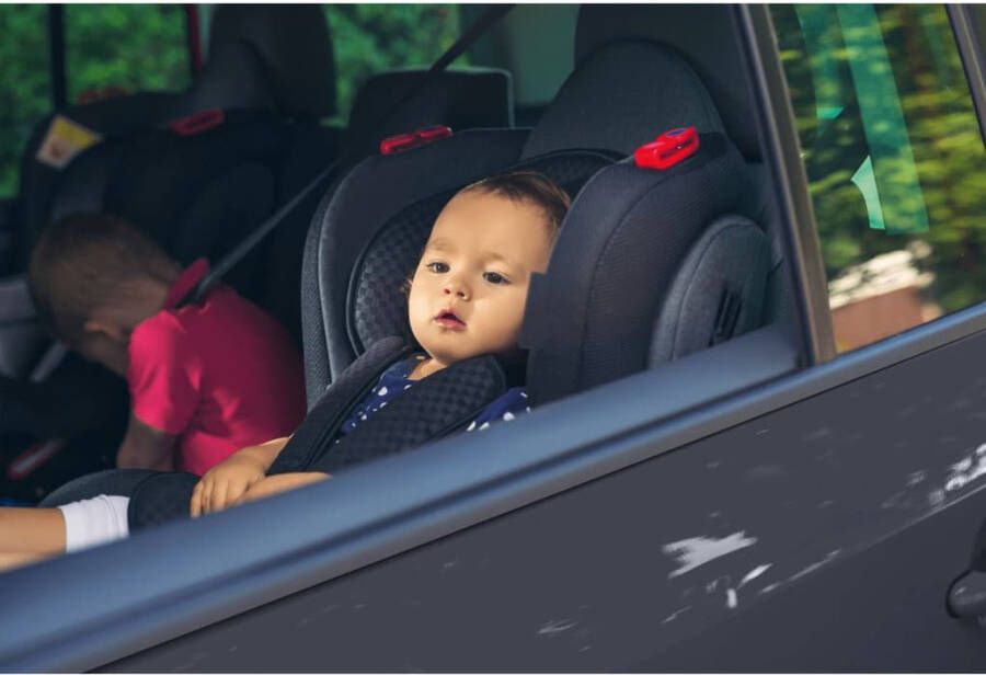 vidaXL Acr Carkids Autostoeltje Groep 1/2/3 Zwart/rood