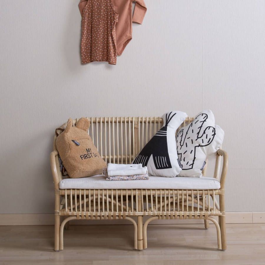 Childhome Rotan Kinderbank Montana Met Kussen Naturel