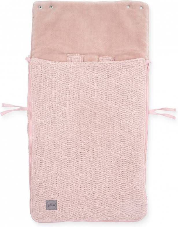 Jollein voetenzak groep 0+ 3/5 punts River knit pale pink