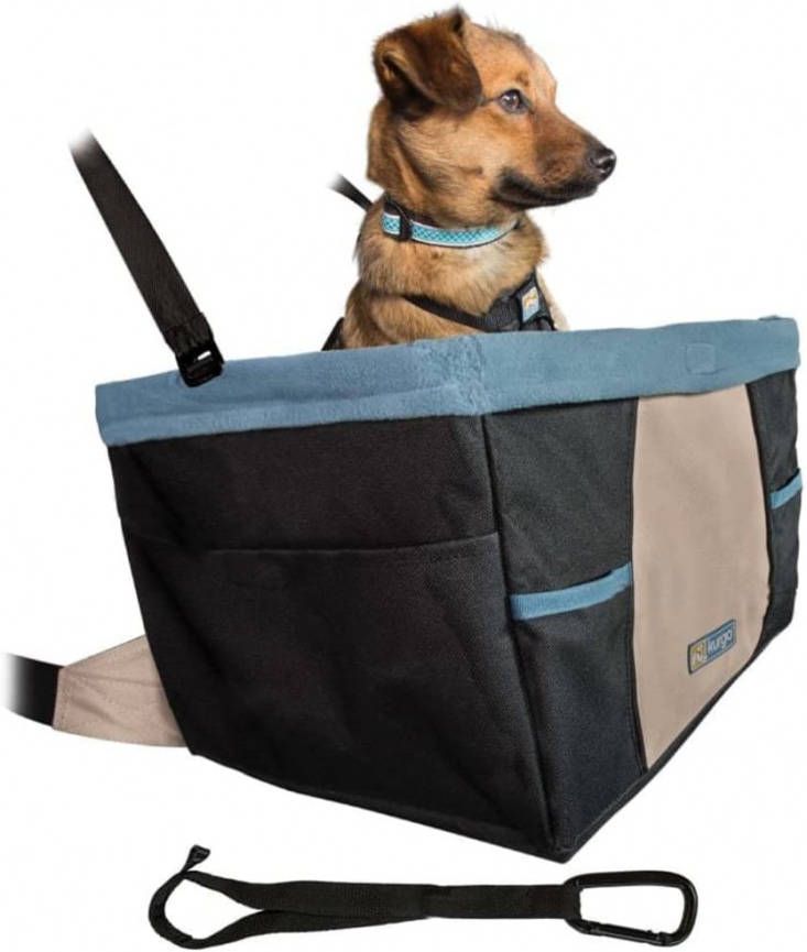 vidaXL Kurgo Autostoel Hond 40, 6 X 30, 5 Cm Polyester Zwart/blauw