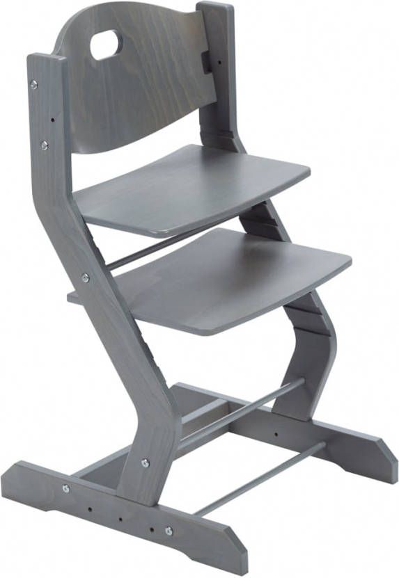 tiSsi ® Kinderstoel Frame beuken grijs van hout, made in europe