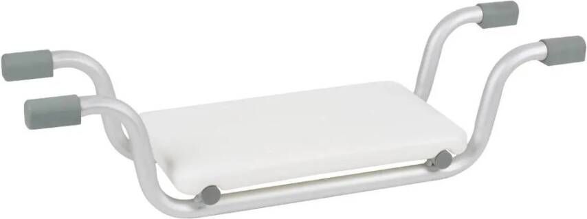 Vivamore Badzitje Badstoeltje Tot Max. 150 Kg 74 X 23 X 18 Cm Badkruk Anti slip Poten Stevig Frame Wit