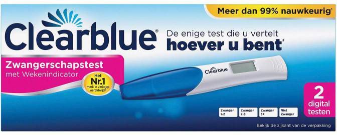 Clearblue Digitale Zwangerschapstest Met Conceptie Indicator 2 Stuks Kinderentoday Nl