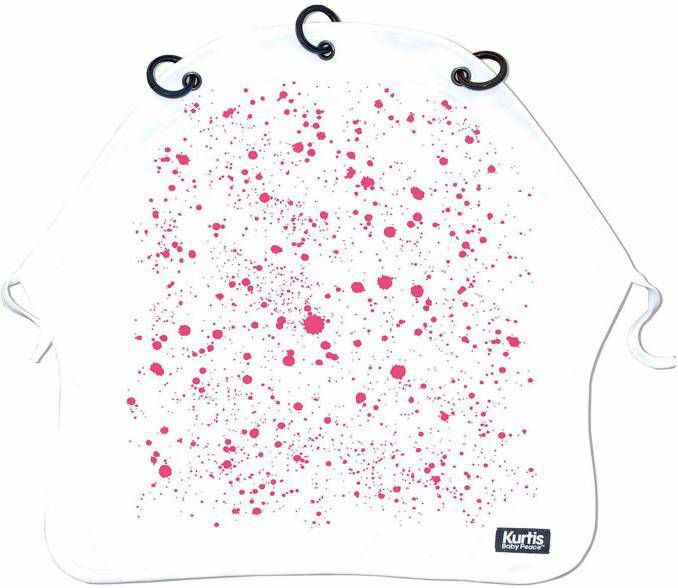 Kurtis Kinderwagengordijn Splash Roze