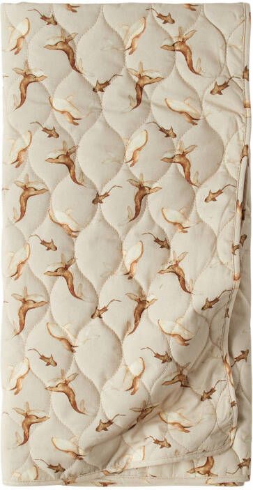 LIL' ATELIER BABY NBNDENLEY quilted baby deken 98x98 cm beige/bruin