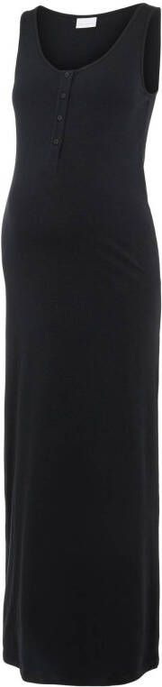 MAMALICIOUS zwangerschaps en voedingsjurk Sia met biologisch katoen zwart