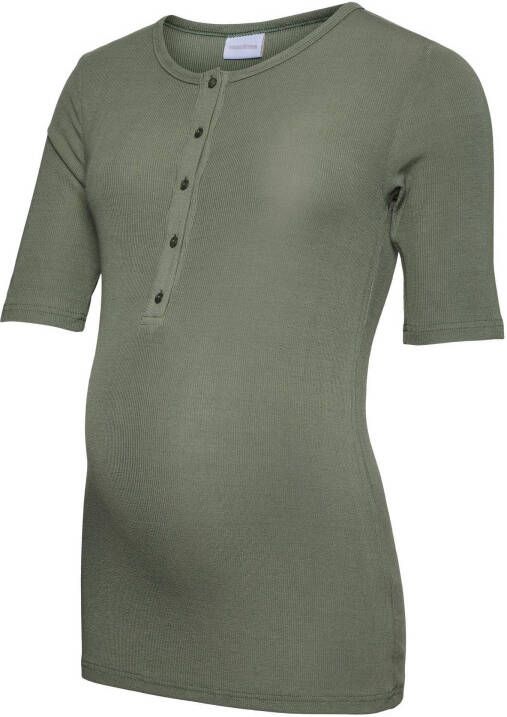 MAMALICIOUS zwangerschaps en voedingstop MLNEDA groen