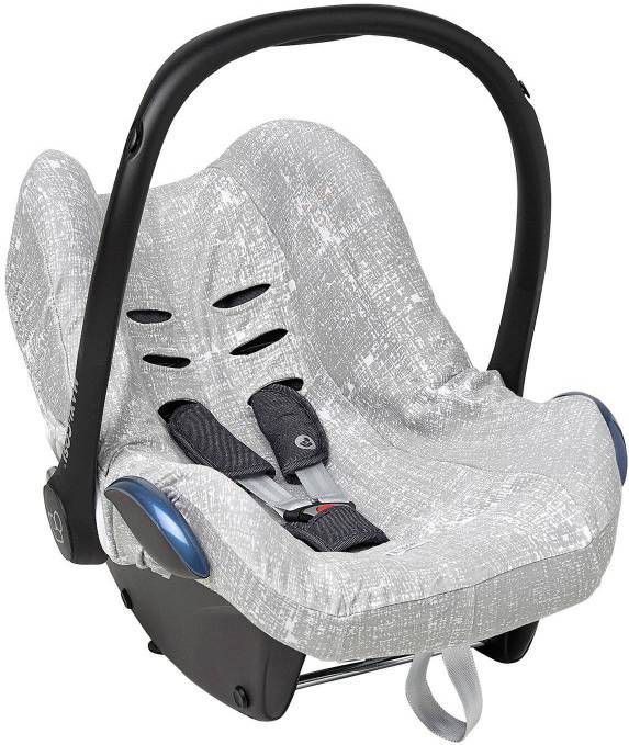 Meyco autostoelhoes groep 0 Fine lines lichtgrijs