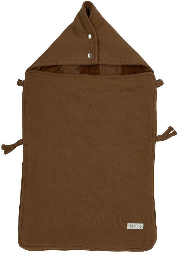 Meyco voetenzak Knit basic chocolate