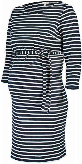 Noppies gestreepte zwangerschapsjurk Paris donkerblauw
