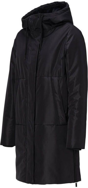 Noppies gewatteerde zwangerschapsjas winter/draagjas Gridley van gerecycled polyester donkerblauw