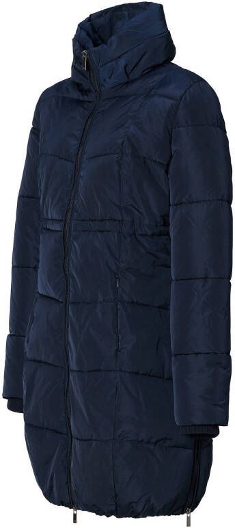 Noppies gewatteerde zwangerschapsjas winter/draagjas Tesse donkerblauw