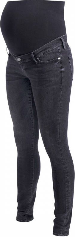 Noppies low waist skinny zwangerschapsjeans Avi antraciet