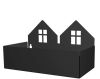 Merkloos Roommate Opbergbox Twin House Meisjes 22 Cm Staal Zwart online kopen